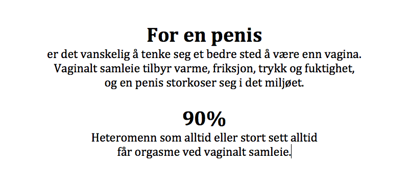 Menn tenker spennende tanker - kvinner ikke like flinke